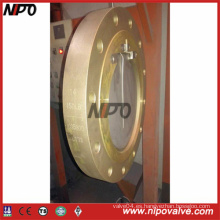 Albronze C95800 Válvula de retención de placa simple de tipo oblea